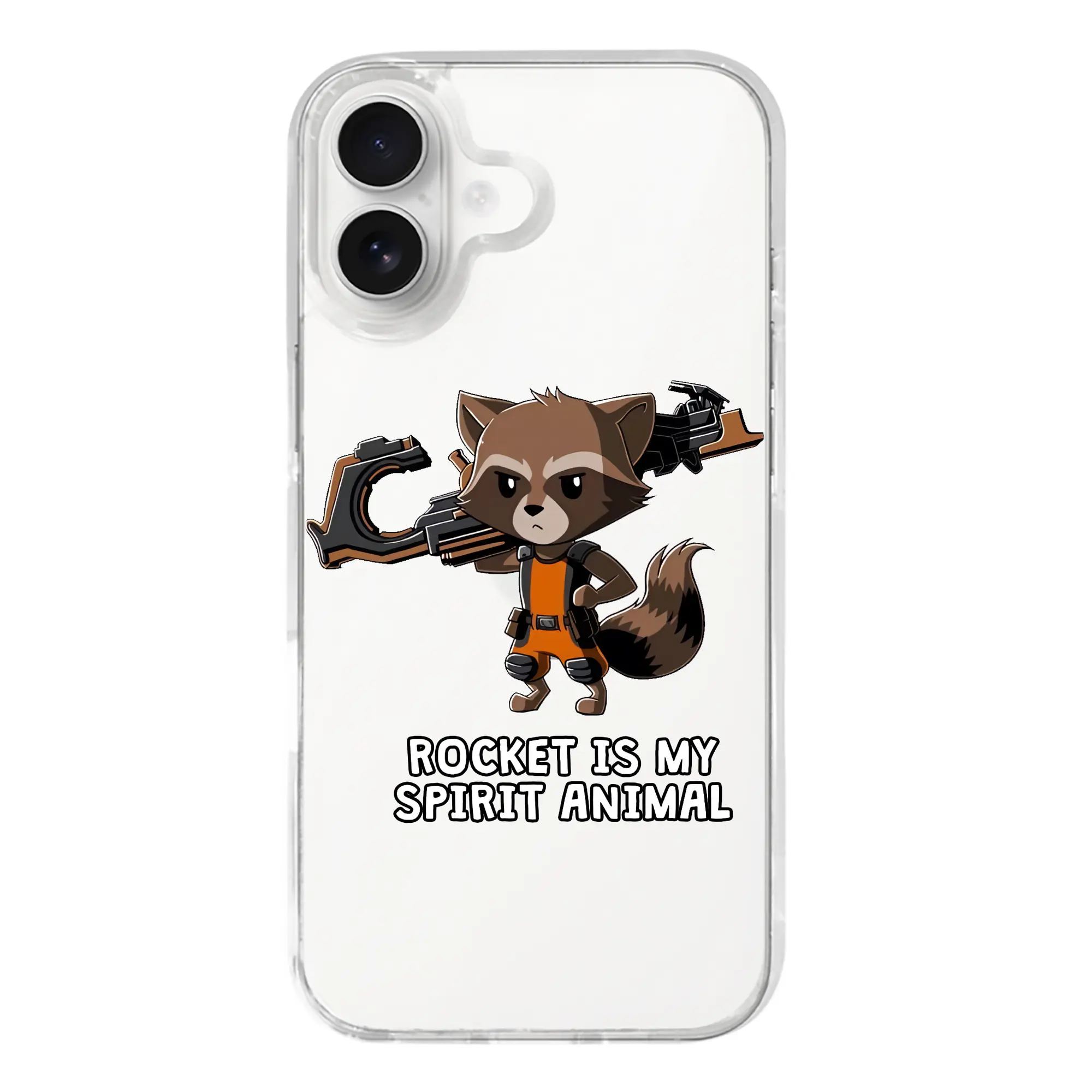 アベンジャーズ (Avenjāzu) グッズ ロケット(Roketto) - iPhone 17シリーズ 透明スマホケース – 薄型・耐衝撃・精密フィット保護カバー